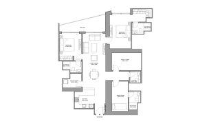Apartment floor plan, 2 bedrooms in The Horizon No. 11011